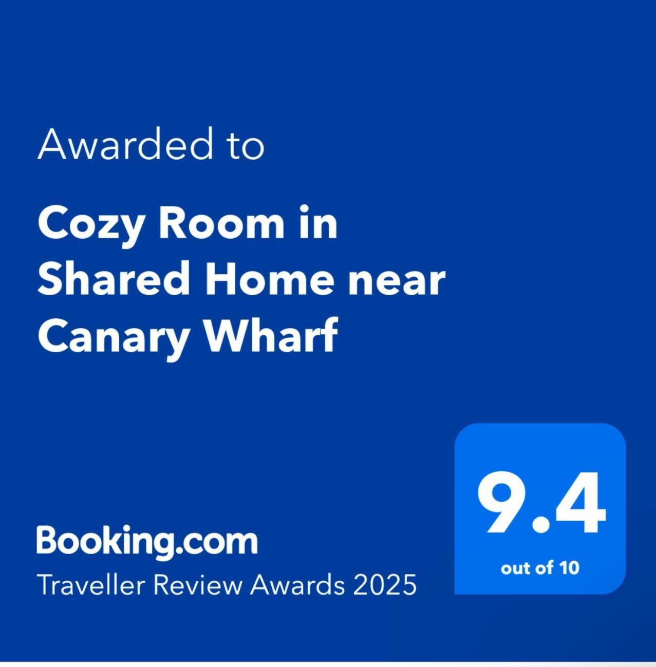 Cozy Room In Shared Home Near Canary Wharf لندن المظهر الخارجي الصورة